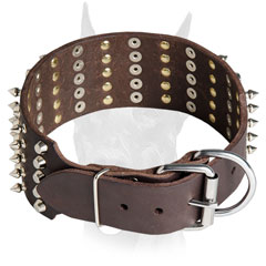 Extra wide collar for easy controlling your Doberman