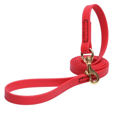 Red Waterproof Doberman Leash Made of Biothane