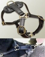 Fashion Leather tracking harnesses for Doberman