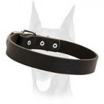 Handcrafted classic leather Doberman collar