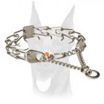 Stainless steel Doberman pinch prong collar 1/11 inch (2.25 mm)