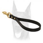 Short Leather Doberman Leash