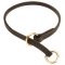 Durable elegant choke leather Doberman collar