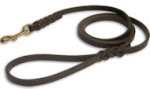 K9 Leather Dog Leash 1/2" wide for Doberman