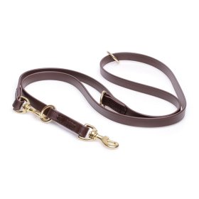 Multipurpose Brown Biothane Doberman Leash for over 7 Different Activities