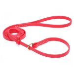 Durable Red Biothane Doberman Leash and Collar Combo