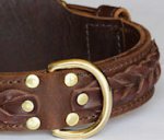 WESTERN DESIGNER CUSTOM LEATHER DOG COLLARS for Doberman