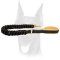 Durable leather braided leash for Doberman