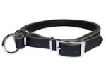 Adjustable Leather Slip Collar& NICKEL hardware Doberman