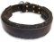 Wide Stitched Leather Dog Collar-D Ring in Front Doberman