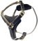 Tac-Black Leather Padded Tracking Harness for Doberman