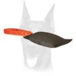 Reliable and strong drive and retrieve leather Doberman bite tug