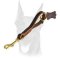 Leather Snap Tab 10 inch LEASH for Doberman