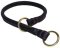 Special Tubular Leather Dog Collar in BLACK for Doberman