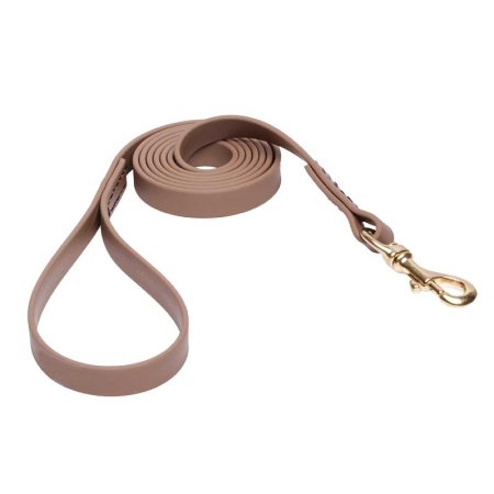 Khaki Waterproof Doberman Leash Made of Biothane