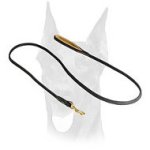 Genuine quality stitched leather leash for Doberman
