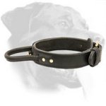 Heavy Leather Dog Collars w/Handle 2 layers for Doberman
