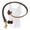 Leather Obedience Dog Leash with Pull Tab 2 foot for Doberman