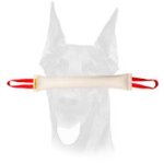 Fire Hose Doberman bite tug with two long handles