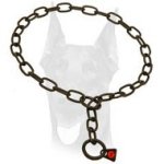 Black Doberman fur saver of stainless steel 1/8 inch (3 mm)