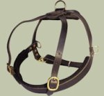 Padded Pulling Harness for Doberman-Leather Dog Harness