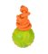 High quality rubber Doberman training ball on string 2 inch (5 cm)