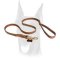 Latigo Braided oily Leather Waist Lead 4 FOOT for Doberman