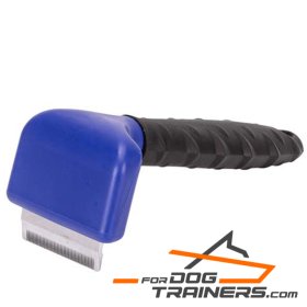 "Stylish Look" Metal Brush for Dog with Plastic Handle
