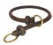 Round Leather Choke Collar/Silent Collar 1/2'' wide for Doberman