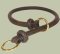 Rolled Leather/Choke Dog Collar 1/2 inch for Doberman
