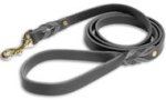 Doberman Leather Dog Leash Double Braided 3/4 Inch