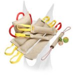 Doberman Training supplies jute bite tugs set