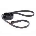 Black Biothane Doberman Leash and Collar Combo