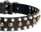 Leather Dog Collars with Studs for Doberman