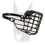 Adjustable Wire Basket Dog Muzzle for Doberman Walking/Training in Winter