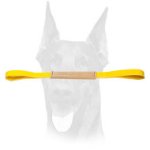 Leather obedience Doberman bite tug