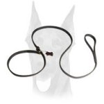 Leather Slip Lead 6 FT on 1/2'' for Doberman