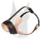 Light Weight Superable Leather Muzzle for Doberman