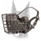 Fully padded rubber covered winter wire cage muzzle for Doberman