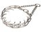 Doberman pinch prong collar of Chrome Plated Steel - 1/8 inch (3.25 mm) link diameter