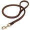 Natural Rolled Leather Dog Leash 3/4 inch for Doberman