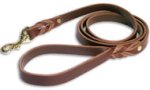 Braided Latigo Leather Lead for Doberman