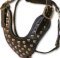 2 Ply Studded Leather Dog Harness for Doberman