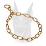 Fur saver Doberman choke collar for training and walking 1/9 inch (3 mm)