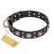 FDT Artisan 'Vintage Necklace' Studded Leather Doberman Dog Collar - 1 1/2 inch (40mm) wide