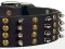 2 2/5 inch (60 mm) Spiked & Studded Latigo Leather Doberman Dog Collar