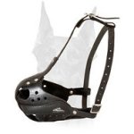 Agitation Training Leather Muzzle for Doberman