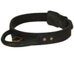 Leather Agitation Collars with Handle for Doberman training