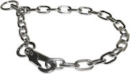 Chrome Fur Saver Collar/Choke Chain Collar with SNAP HOOK 1/9 inch (3 mm)