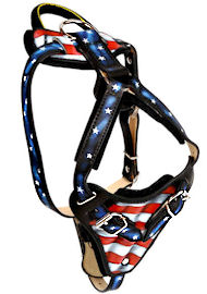 American Flag Dog Harness-USA pride Harness for Doberman